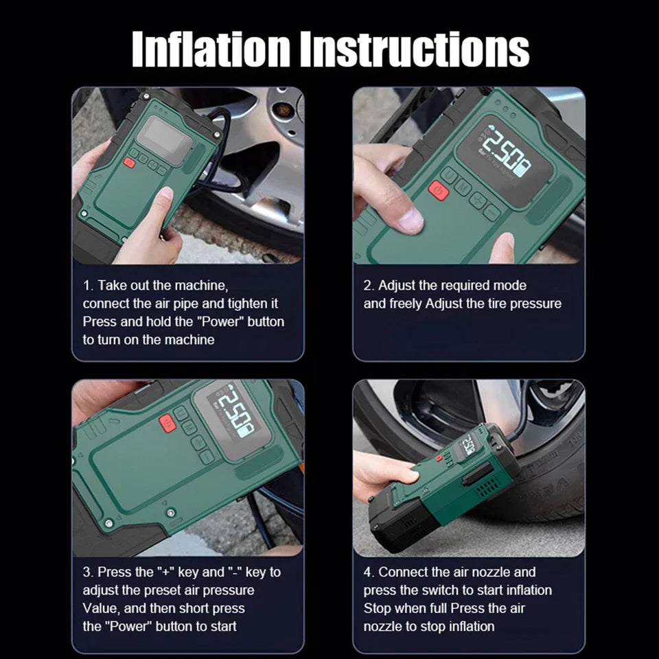 EverMate - 5-In-1 Jump Starter + Air Compressor