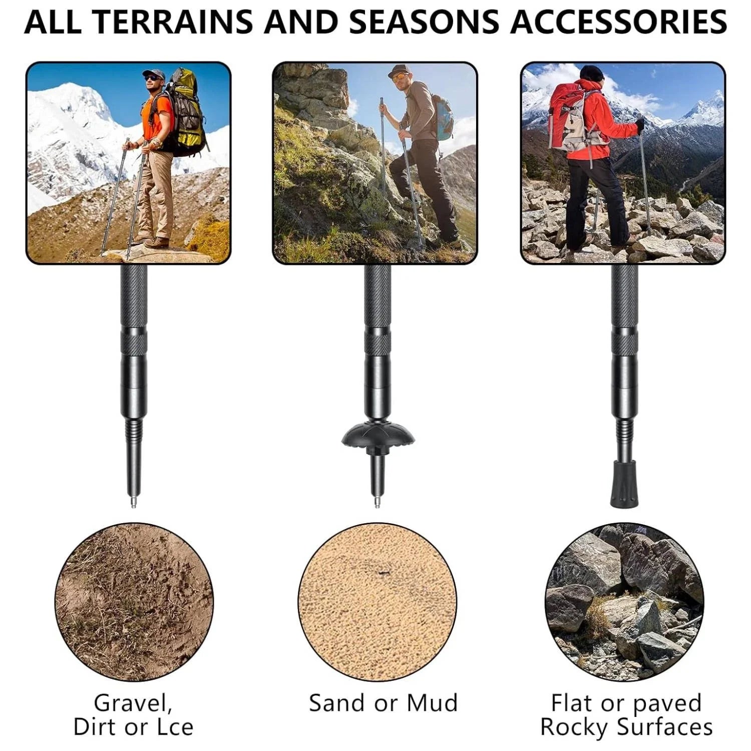 EverMate - Hiking Stick With Integrated Survival Kit