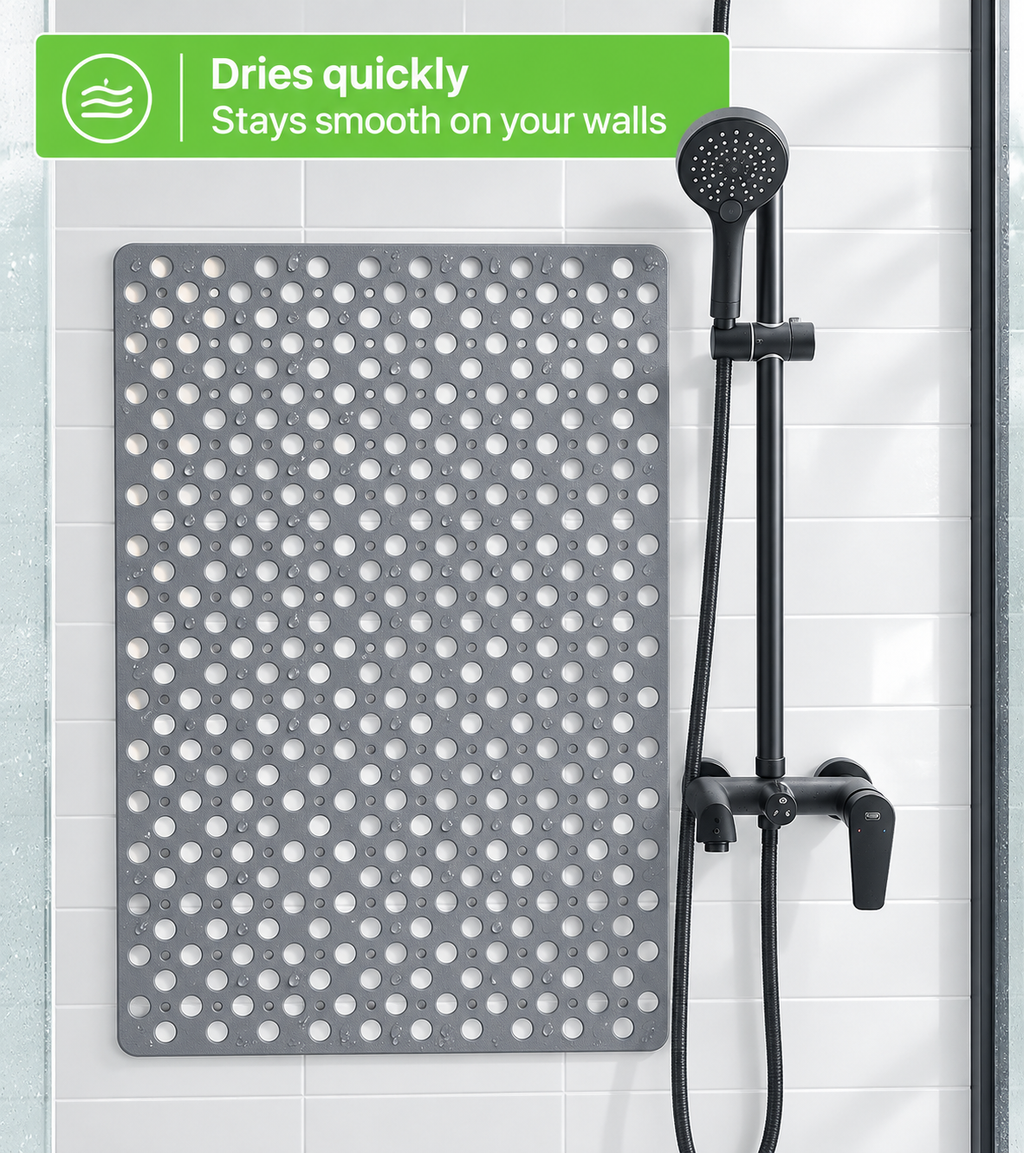 EverMate - Secure Shower Mat - Antibacterial & Non-Slip